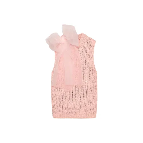 ZARA Розово-красные Женские Майки