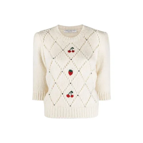 Alessandra Rich Белый Женские Свитеры