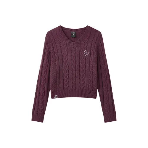 Skechers Smileyworld Свитер Женский Фиолетовый Коричневый