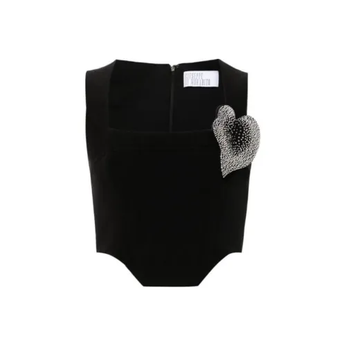 GIUSEPPE DI MORABITO Crop Top Женский Черный