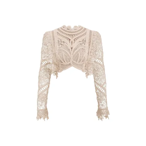 Zimmermann SS25 CROP TOP Женские Кремовый