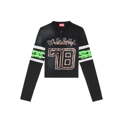 DIESEL Черные Женские T-рубашки