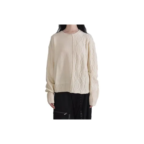 Yohji Yamamoto Экрю Женские Свитера