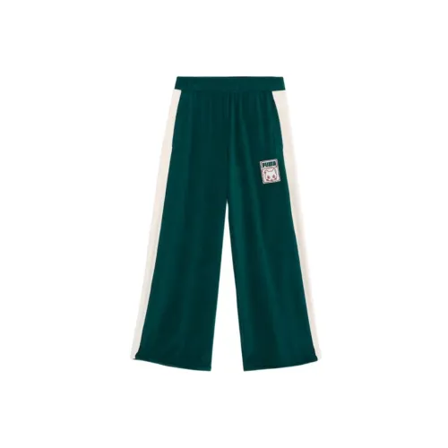 PUMA T7NEKO san FW24 Повседневные штаны Унисекс Темно-зеленый