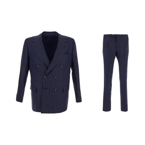 KITON SS24 Бизнес-костюм мужской синий