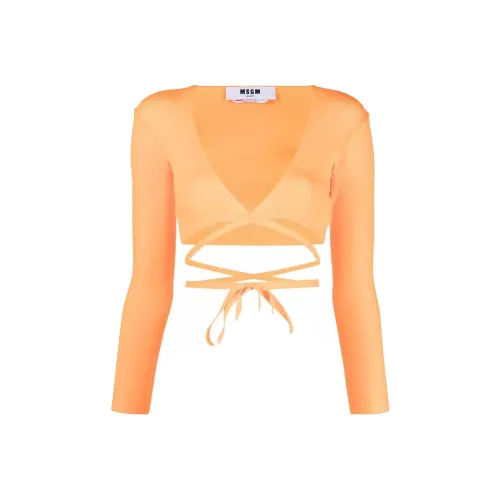 MSGM Апельсиновые Женские Свитеры