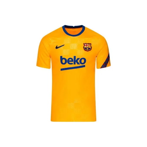 Nike Barcelona Pre Match Футбол Джерси Мужской Ярко-Оранжевый