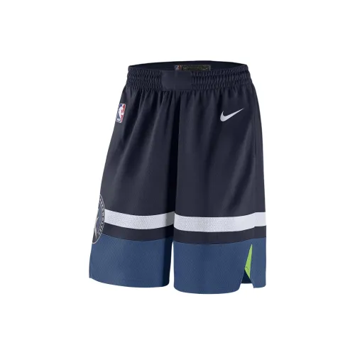 Nike Minnesota Timberwolves Icon Edition Swingman Баскетбольные шорты Мужские Морской синий