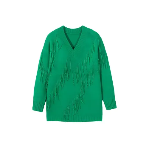 EICHITOO Свитер Женский Средний Зеленый