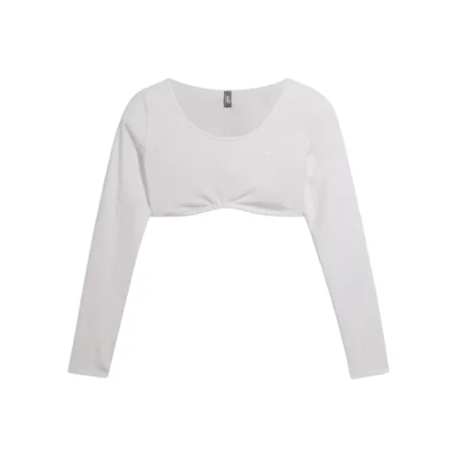 PUMA x PAMELA REIF FW24 КРОП ТОП Женский Белый