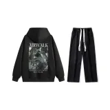 Комплект одежды (Черный топ + Черные джинсы)