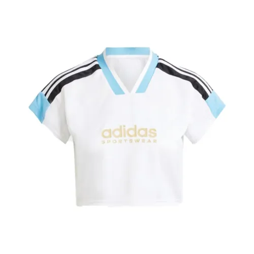 Adidas Белые Женские Короткие Топы