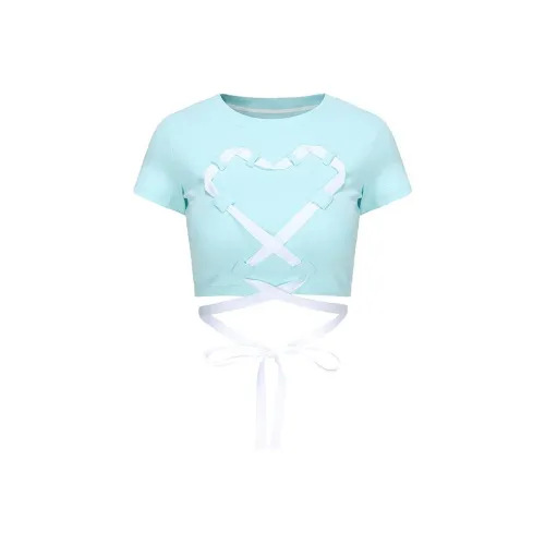 A11·N22 Синий Женские Короткие Топы