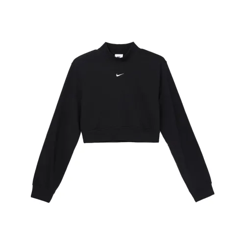 NIKE Черные Женские Короткие Топы