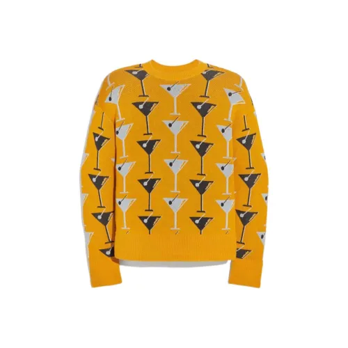 COACH Желтые Женские Свитеры