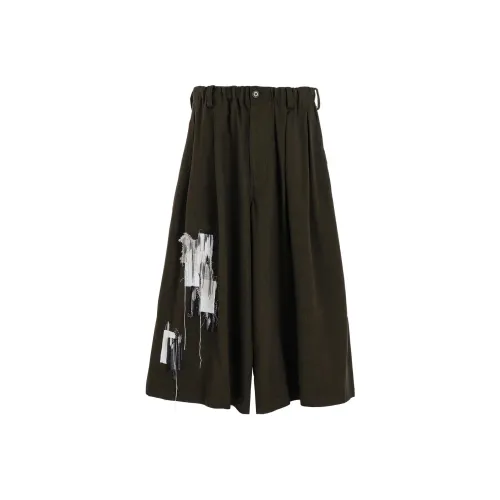Yohji Yamamoto S'YTE FW24 Повседневные брюки Унисекс Хаки зеленый