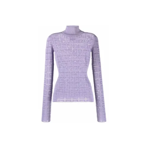 GIVENCHY FW21 Свитер Женский Фиолетовый