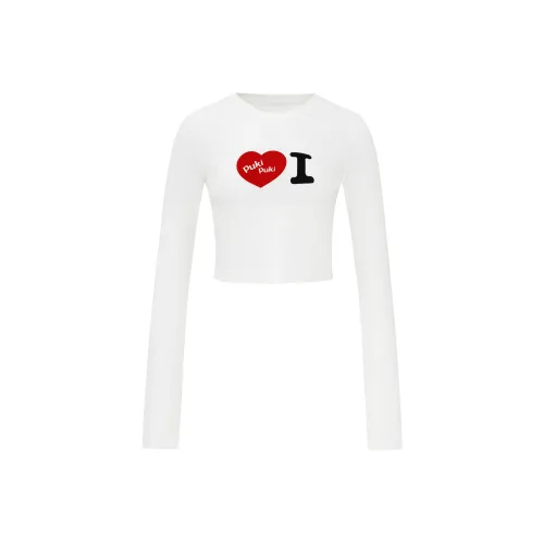 PUKI Белый Женские Короткие Топы