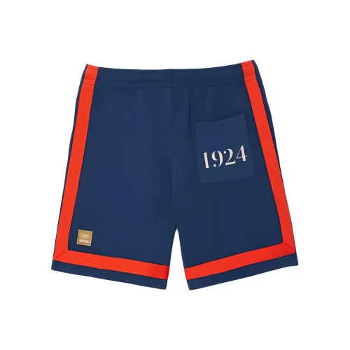 LACOSTE Collaboration Olympic Co Branded Edition Blue Men's Sports Shorts