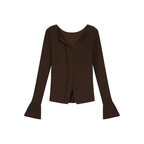 ETSE Коричневые Женские Футболки