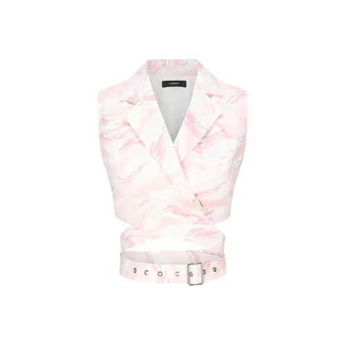 GIMING Камуфляж Розовый Женские Короткие Топы
