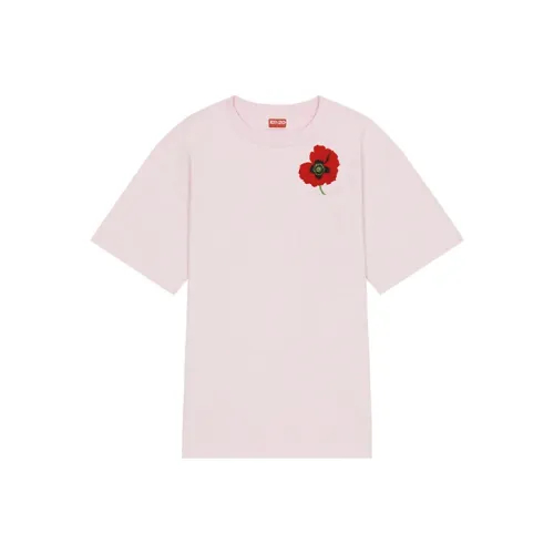 KENZO Poppy Flower Series SS22 T-Shirt Женская Розовая