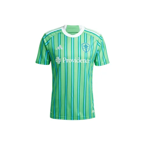 Adidas Seattle Sounders FC 24 25 Домашний Джерси Футбол Джерси Фанатская версия Seattle Seahawks Домашний Мужской Зеленый