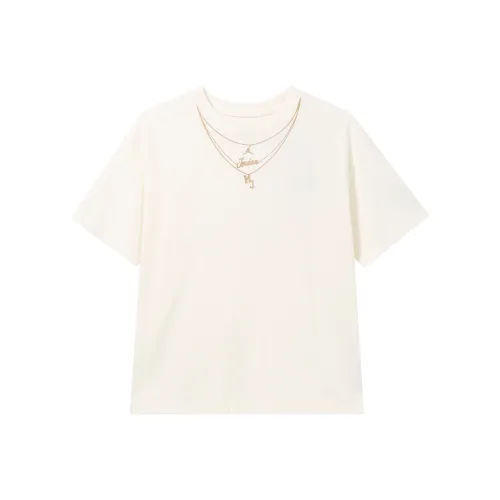 Jordan Beige Женские T-рубашки