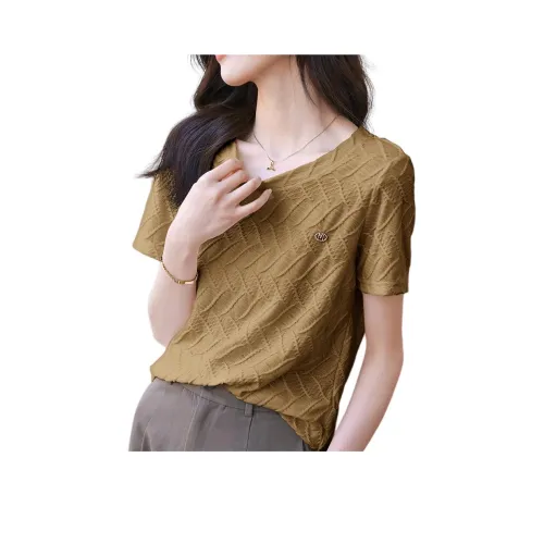 Mo Han Yi Mei Стандартная T-рубашка Женская Хаки