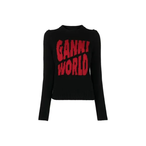 GANNI Черные Женские Свитеры