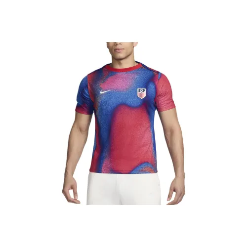 Nike USA Soccer Team Olympic Series USMNT Academy Pro Футбол Джерси Унисекс Красный Old Royal Old Royal White