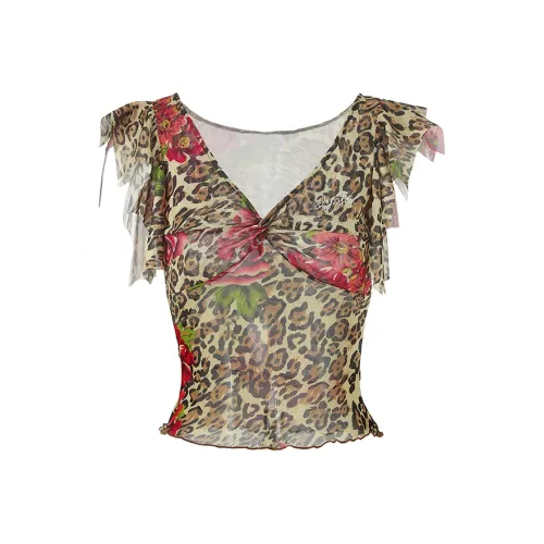 JYOSEI T-рубашка Женская с леопардовым принтом