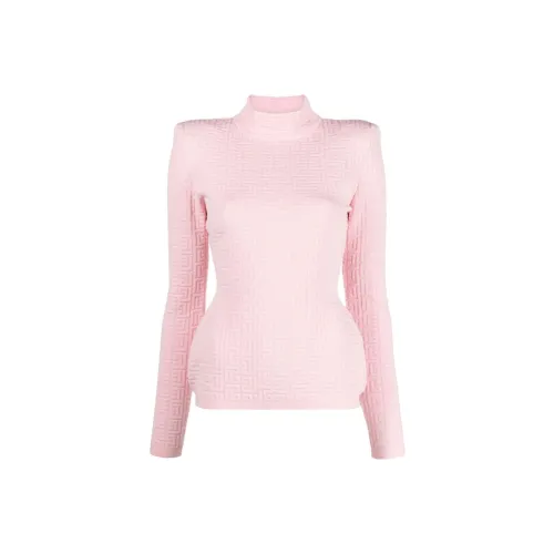 BALMAIN Розовые Женские Свитеры