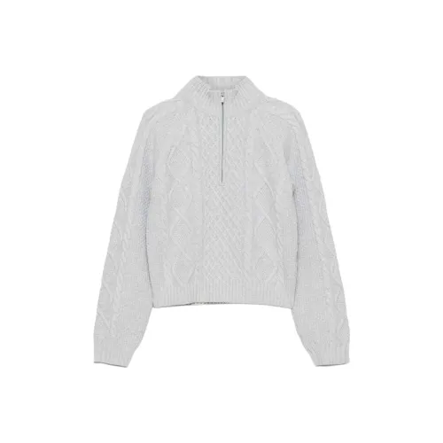 ARITZIA Sunday Best Boreal 1 4 Zip Свитер Женский Heather Chrome Heather Chrome Серый