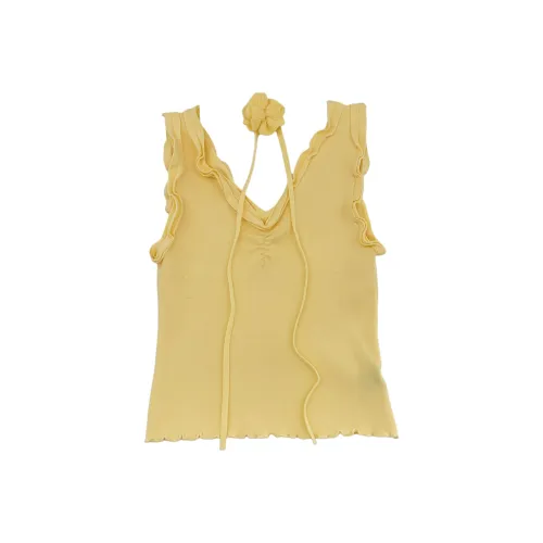OUBO Желтые Женские Майки