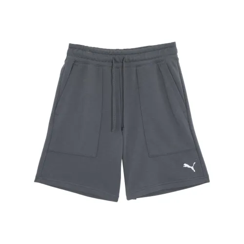 PUMA Повседневные шорты Мужские Черные Серые