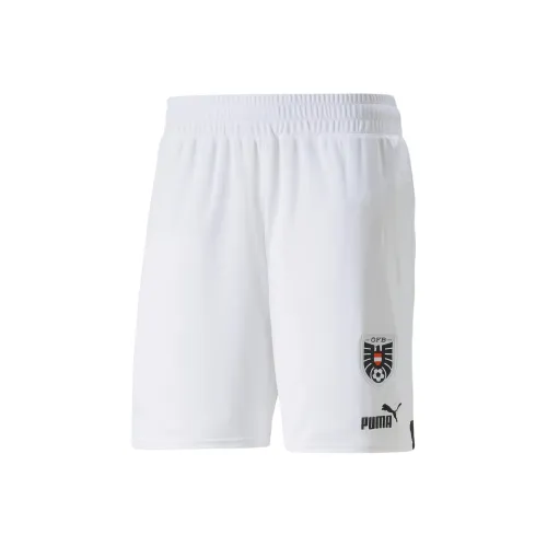 PUMA PumaxHelly Hansen Austria Дом 22 23 Replica Шорты Мужской Футбол Низ Белый