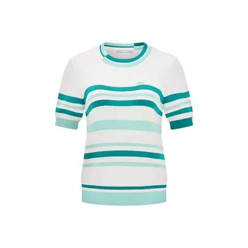 RARE Короткий рукав Свитер Женские Многоцветный