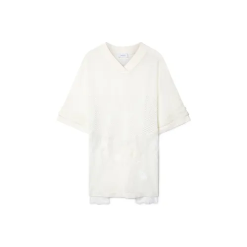 Off Белый T-Рубашка Женская Розово-Белая