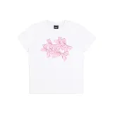 Бело-розовый принт