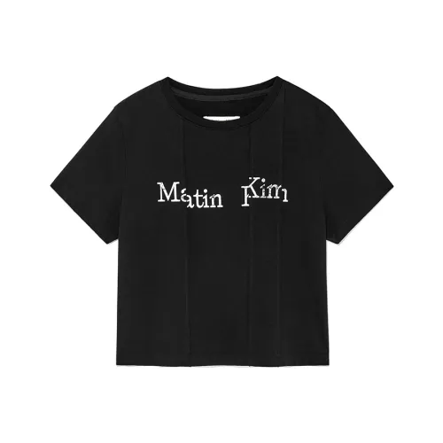 MATIN KIM Черные Женские Футболки