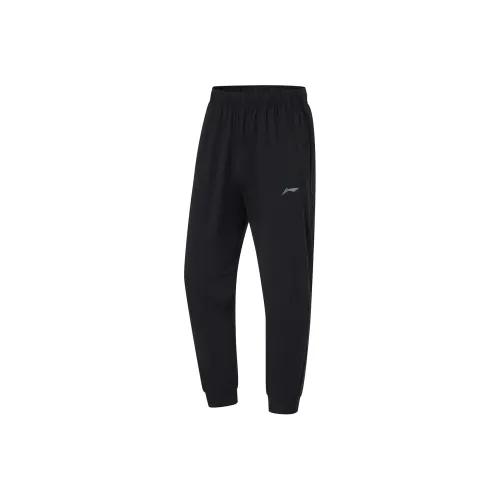 LINING Fitness Series Мужские спортивные брюки черного цвета