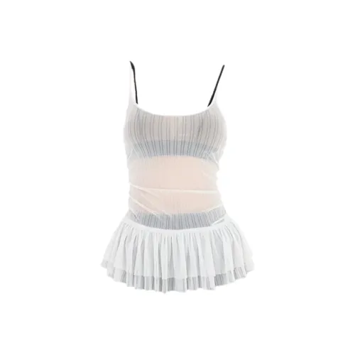 ABBY GODDESS Топ без рукавов Женский Светло-серый