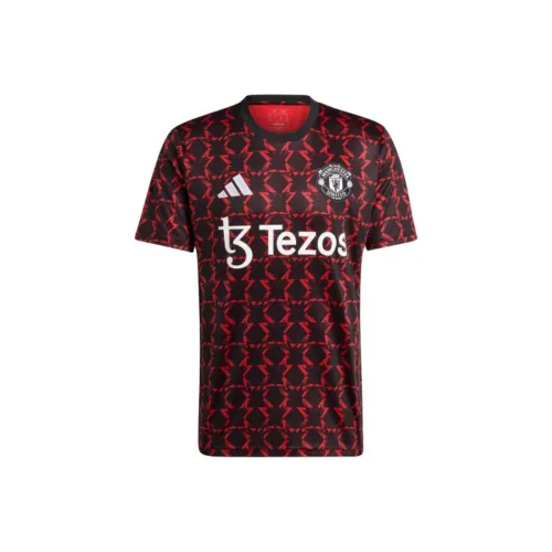 Adidas Manchester United PRE Match Jersey Футбол Jersey Мужской Черный