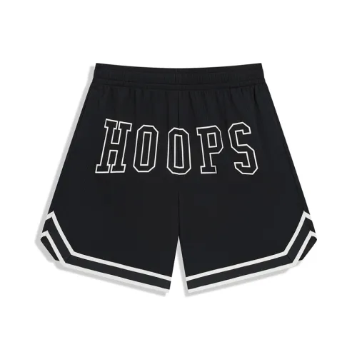 XTEP Basketball Collection Глубокий черный Мужские спортивные шорты