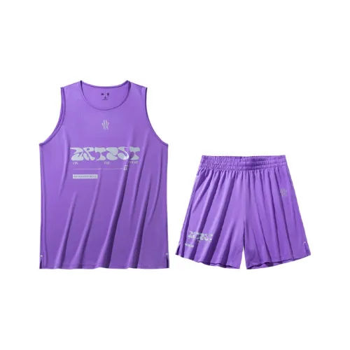 ANTA Баскетбольный костюм унисекс цвет жасмин фиолетовый