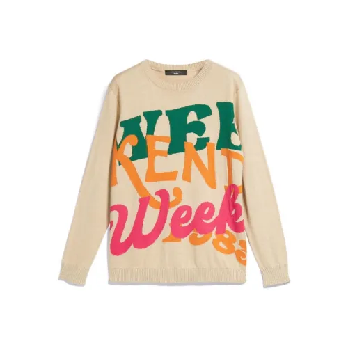 WEEKEND MaxMara Бежевые Женские Свитеры