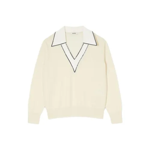 SANDRO Белый Женские Свитеры
