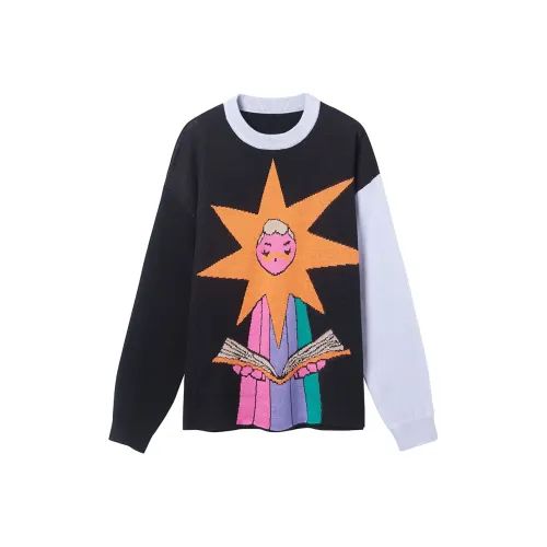 SEENFAAN x FEIHUASANQIAN YISHUJIA Свободный крой Свитер Унисекс