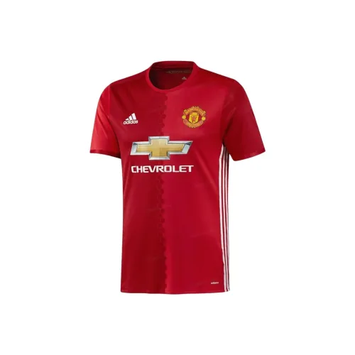 Adidas Футбол Джерси Игровая версия 16 17 Manchester United Домашний Мужской Красный